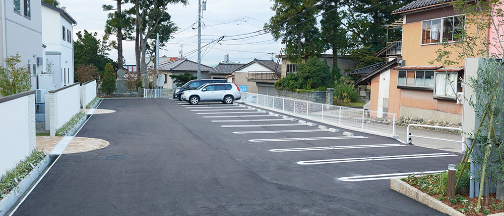 子育てに安心な駐車場