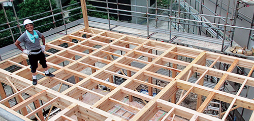 将来的な間取り変更を可能にする、軸組工法